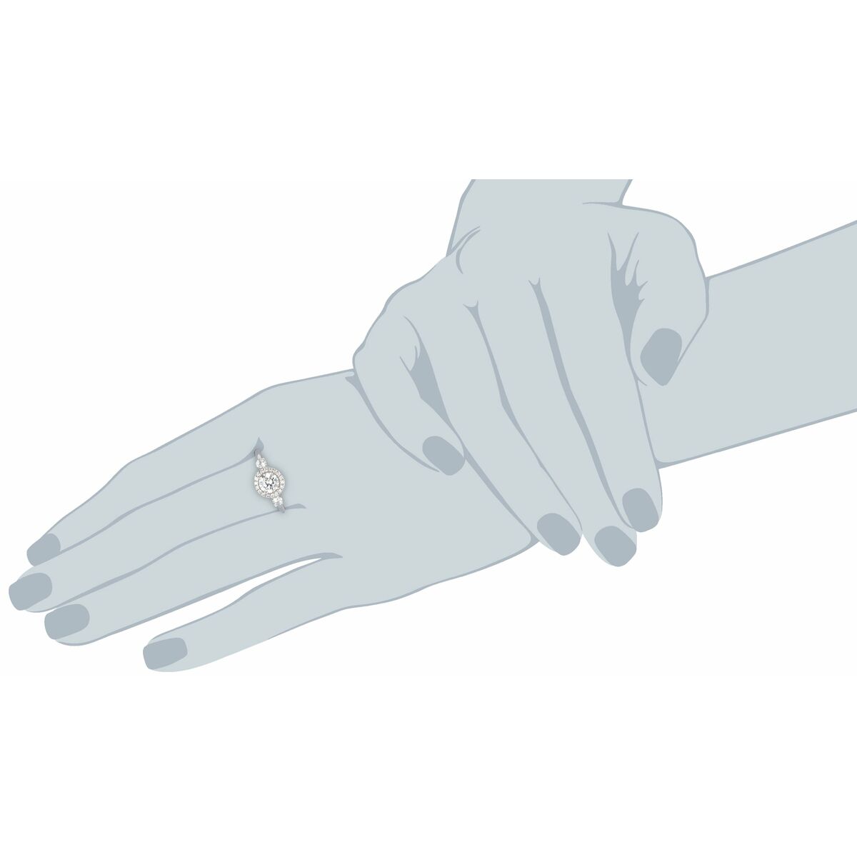 Ladies' Ring Diamonfire 6109941082165 (16,5)-2