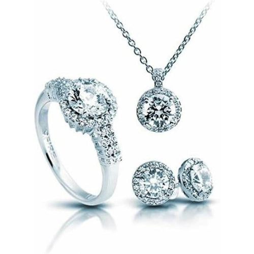 Load image into Gallery viewer, Necklace and matching earrings set Diamonfire 1312691903175 Ring-0
