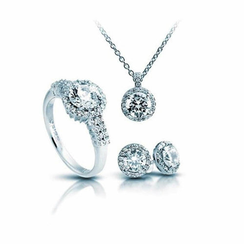 Load image into Gallery viewer, Necklace and matching earrings set Diamonfire 1312691916160 Ring-0
