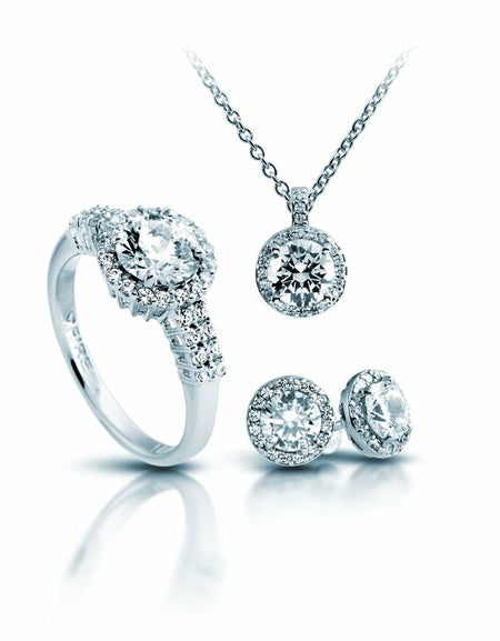 Necklace and matching earrings set Diamonfire 1312691917170 Ring-1