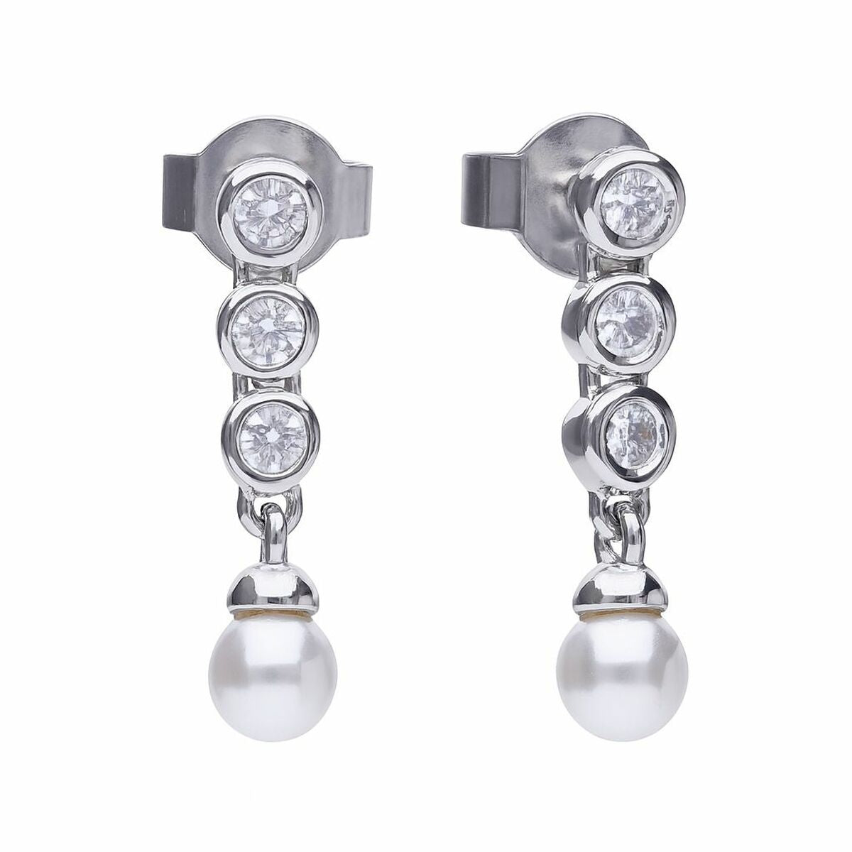 Ladies' Earrings Diamonfire 6218571111 3 cm-0