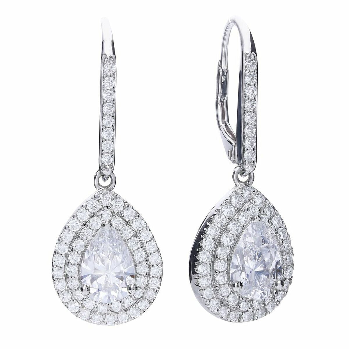 Ladies' Earrings Diamonfire 6220611082 3 cm-0