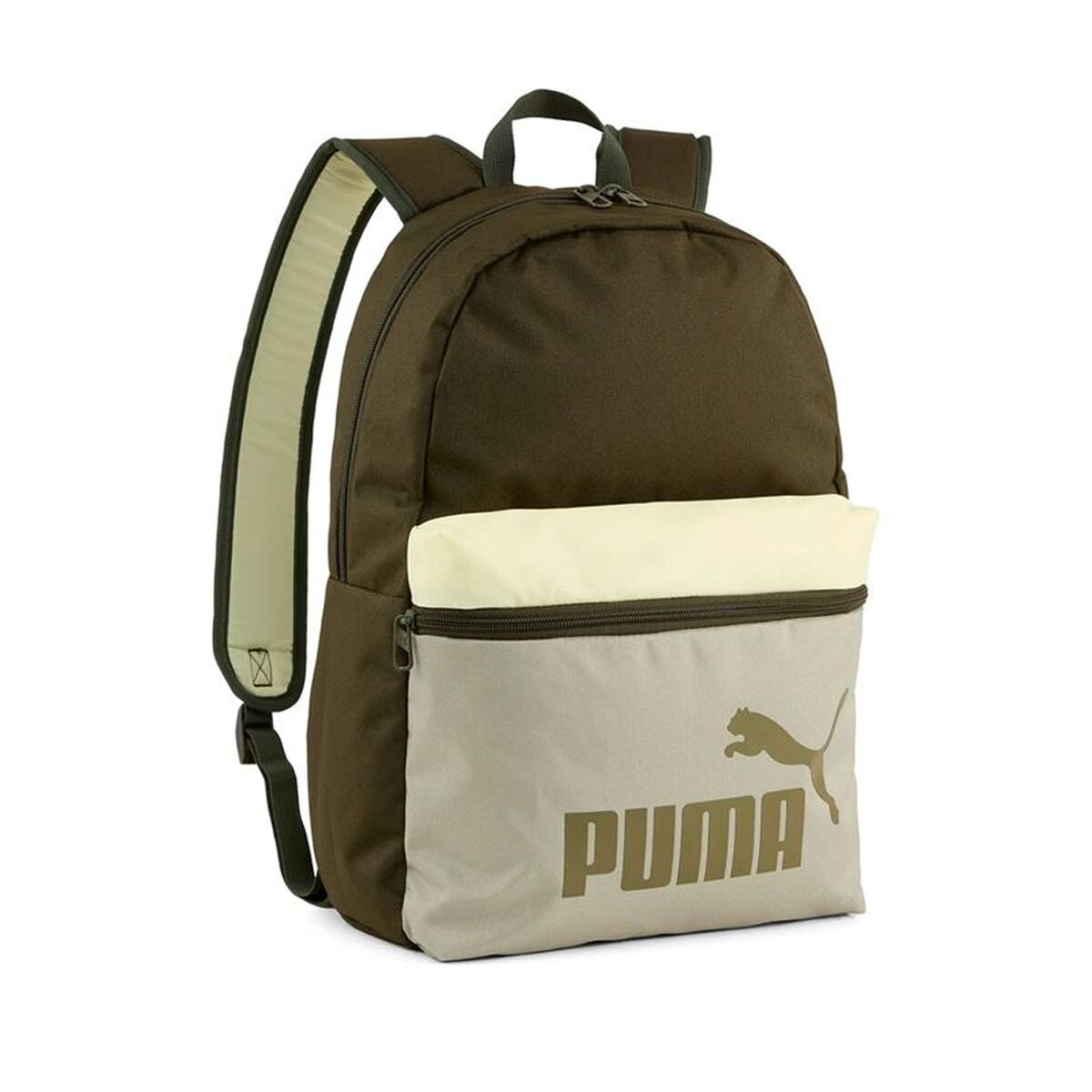 Casual Backpack Puma Phase Color Block Olive-0