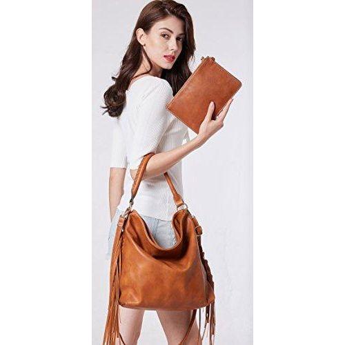 SHOMICO Oversize Hobo Bag: Luxurious Boho Fringe Handbag