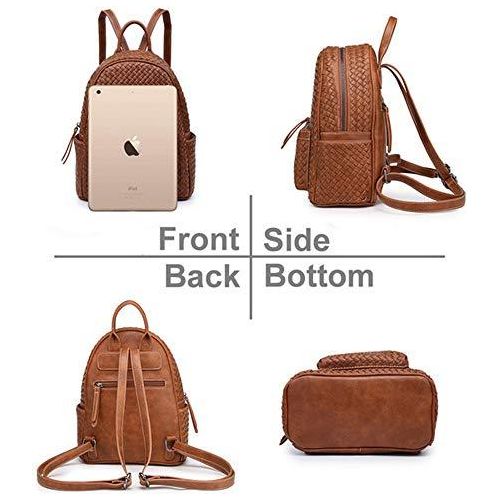 Load image into Gallery viewer, Women Backpack Purse Woven Trendy Stylish Casual Dayback Handbag
