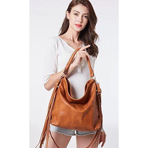 Load image into Gallery viewer, SHOMICO Oversize Hobo Bag: Luxurious Boho Fringe Handbag
