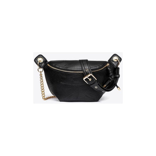 Load image into Gallery viewer, Leather Chain Strap Crossbody Bag
