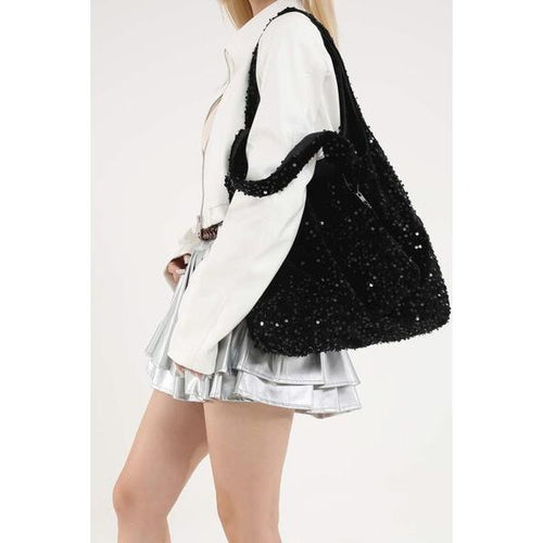 Load image into Gallery viewer, Luxurious Sequin Polyester Handbag
