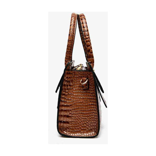 Load image into Gallery viewer, Designer Textured PU Leather Handbag - A Statement of Elegance
