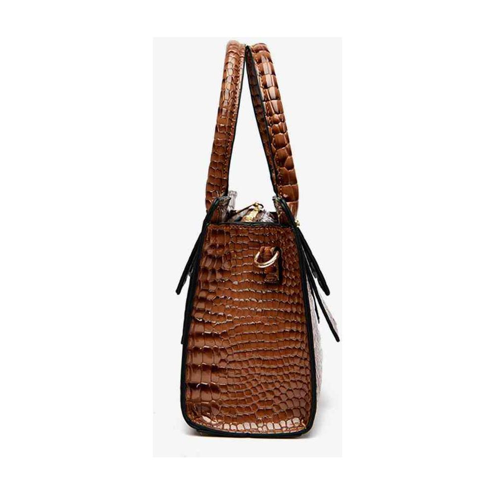 Designer Textured PU Leather Handbag - A Statement of Elegance