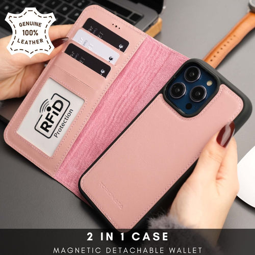 Load image into Gallery viewer, Casper iPhone 16 Pro Max Leather Wallet Case | MagSafe-10
