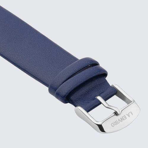 Load image into Gallery viewer, Blue Vegan Leather Unstitched Strap | 20MM
