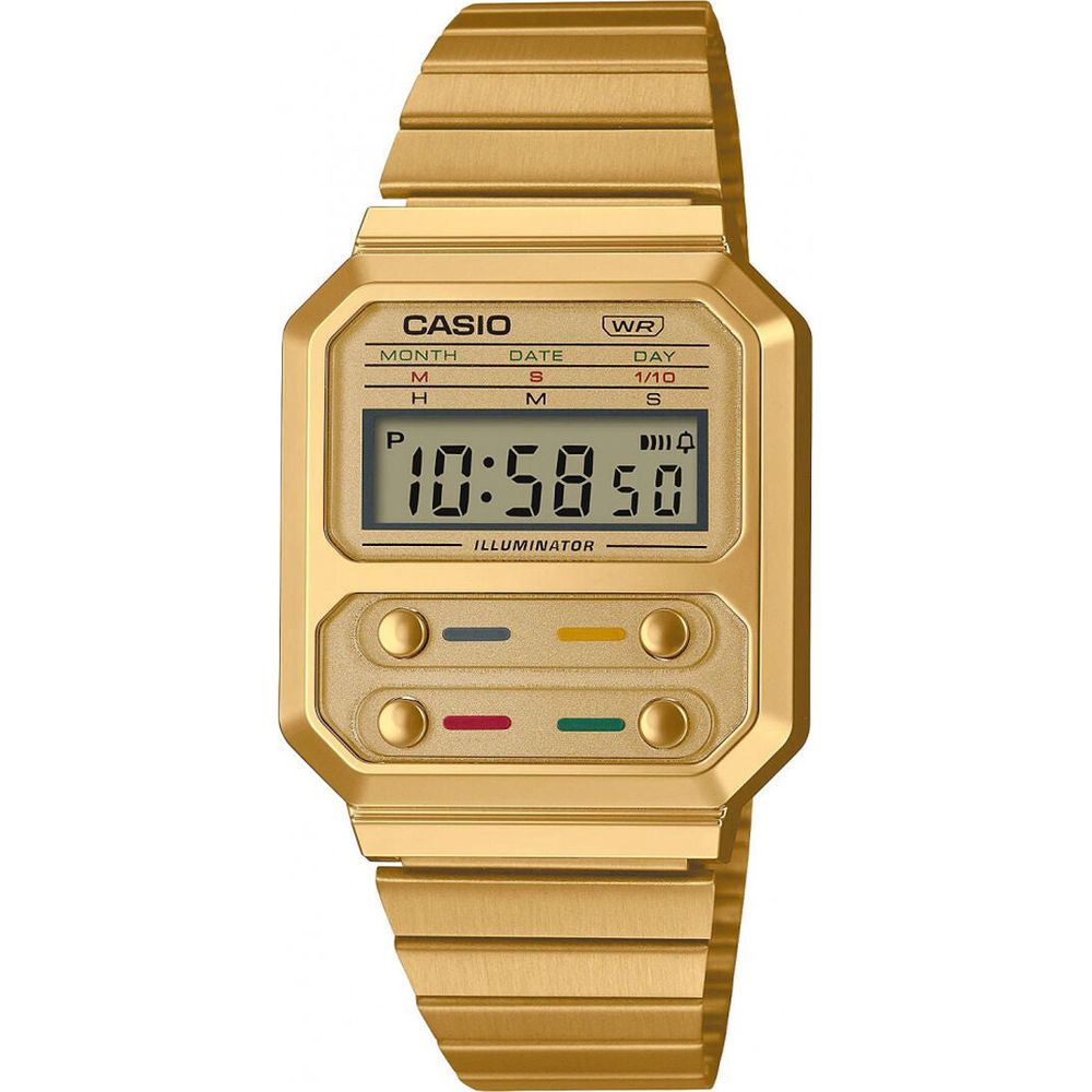 Unisex Watch Casio A100WEG-9AEF LED (Ø 33 mm)-0