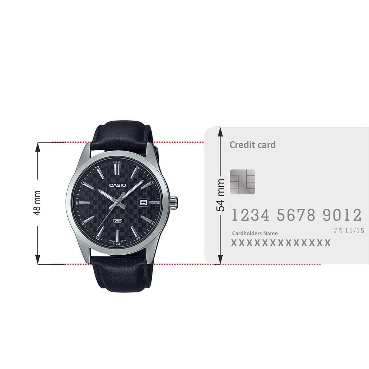 Men's Watch Casio ENTICER GENT Black-1