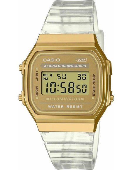 Unisex Watch Casio VINTAGE COLLECTION - TRANSPARENT BAND - GOLD-0