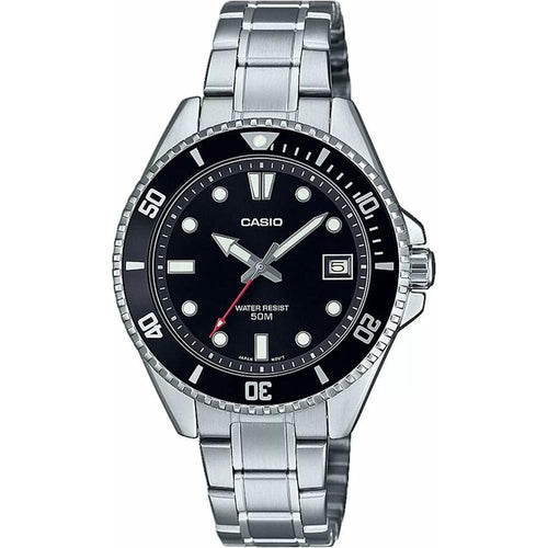 Load image into Gallery viewer, Men&#39;s Watch Casio MDV-10D-1A1VEF Black Silver-0
