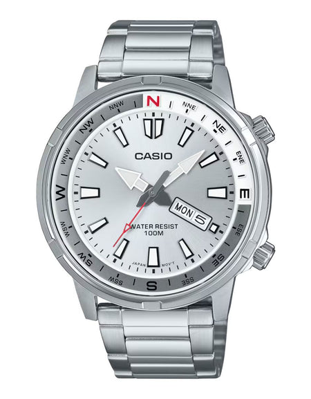 Men's Watch Casio MTD-130D-7AVDF Silver (Ø 44 mm)-0