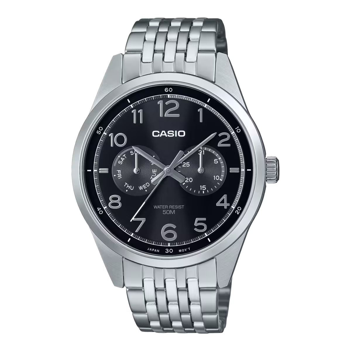 Men's Watch Casio MTP-E340D-1AVDF Silver (Ø 42 mm)-0