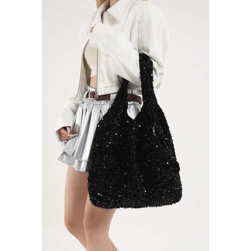 Load image into Gallery viewer, Luxurious Sequin Polyester Handbag
