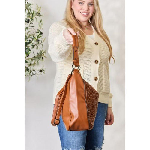 Load image into Gallery viewer, SHOMICO Elegant Woven Vegan Leather Handbag
