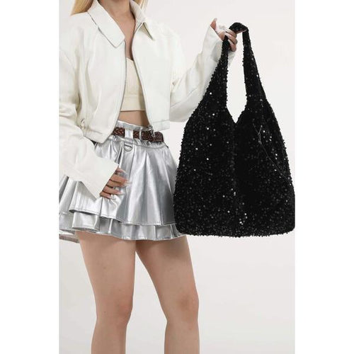 Load image into Gallery viewer, Luxurious Sequin Polyester Handbag
