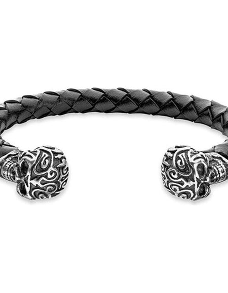 Men's Bracelet Police Leather 19 cm-0