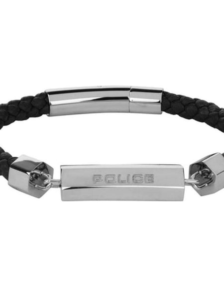Men's Bracelet Police Leather 19 cm-0
