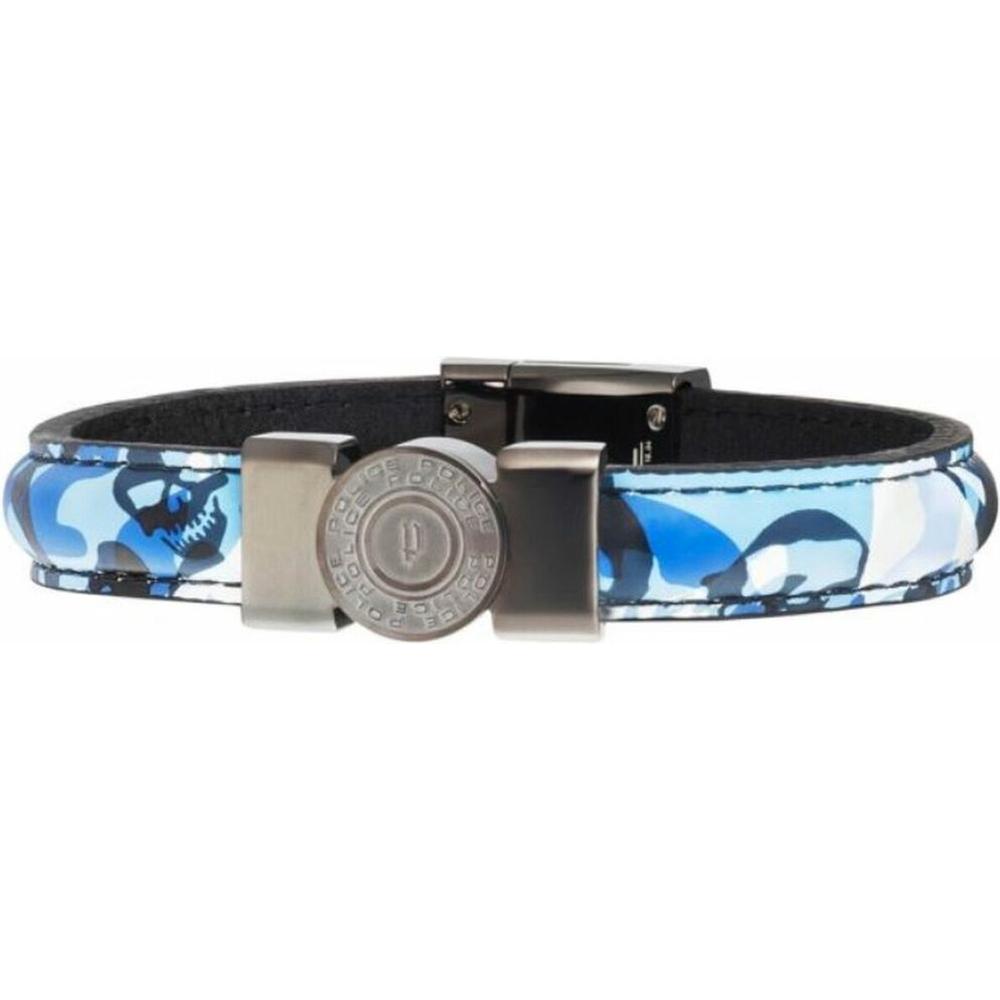 Men's Bracelet Police PJ25556BLU.03-S Leather-0