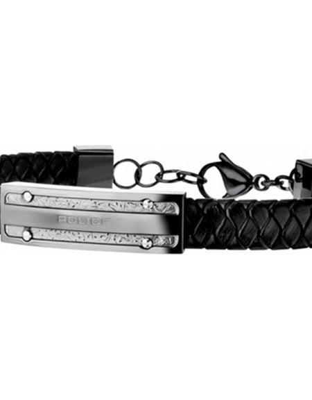 Men's Bracelet Police PJ26046BLU.03 Leather 19 cm-0