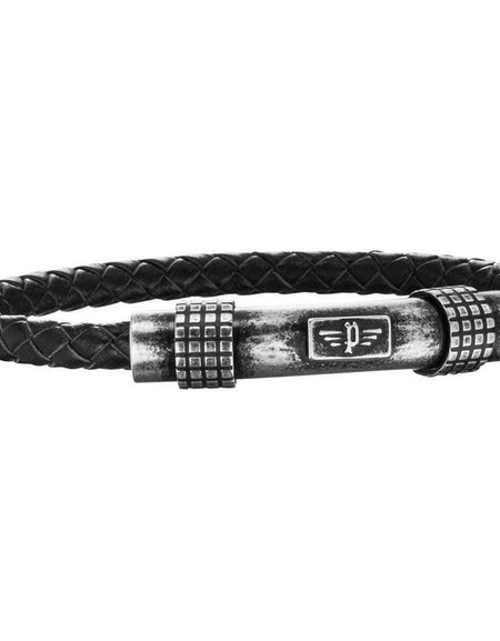 Men's Bracelet Police S14ALB02B Leather 19 cm-0