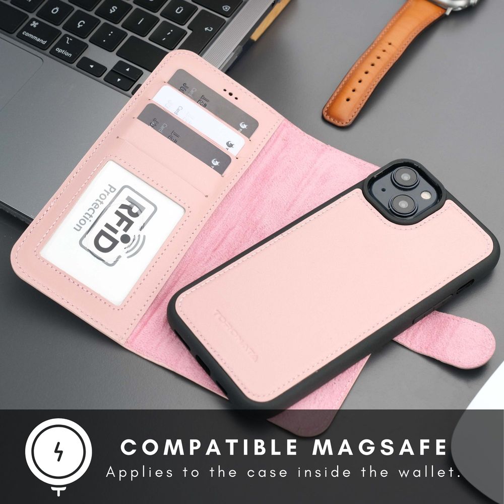 Casper Leather iPhone 15 Plus Wallet Case | MagSafe-61