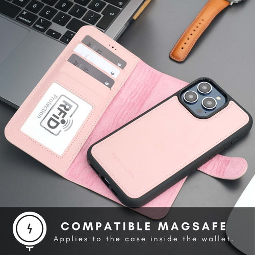 Load image into Gallery viewer, Casper Leather iPhone 15 Pro Max Wallet Case | MagSafe-58
