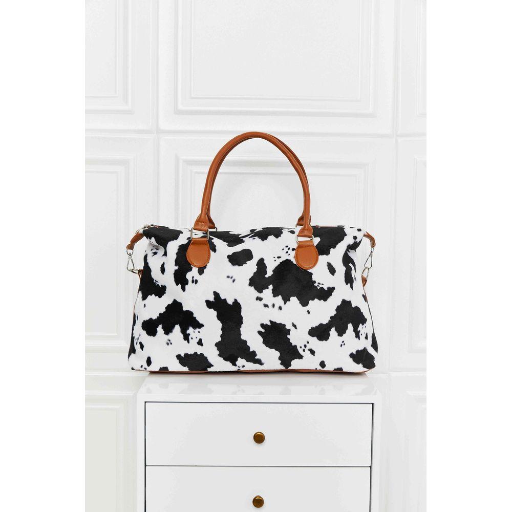 Luxury Animal Print Brushed Weekender Bag