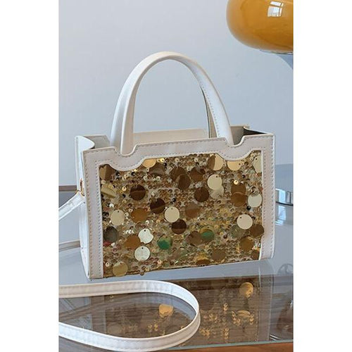 Load image into Gallery viewer, PU Leather Sequin Handbag - Elegance Redefined
