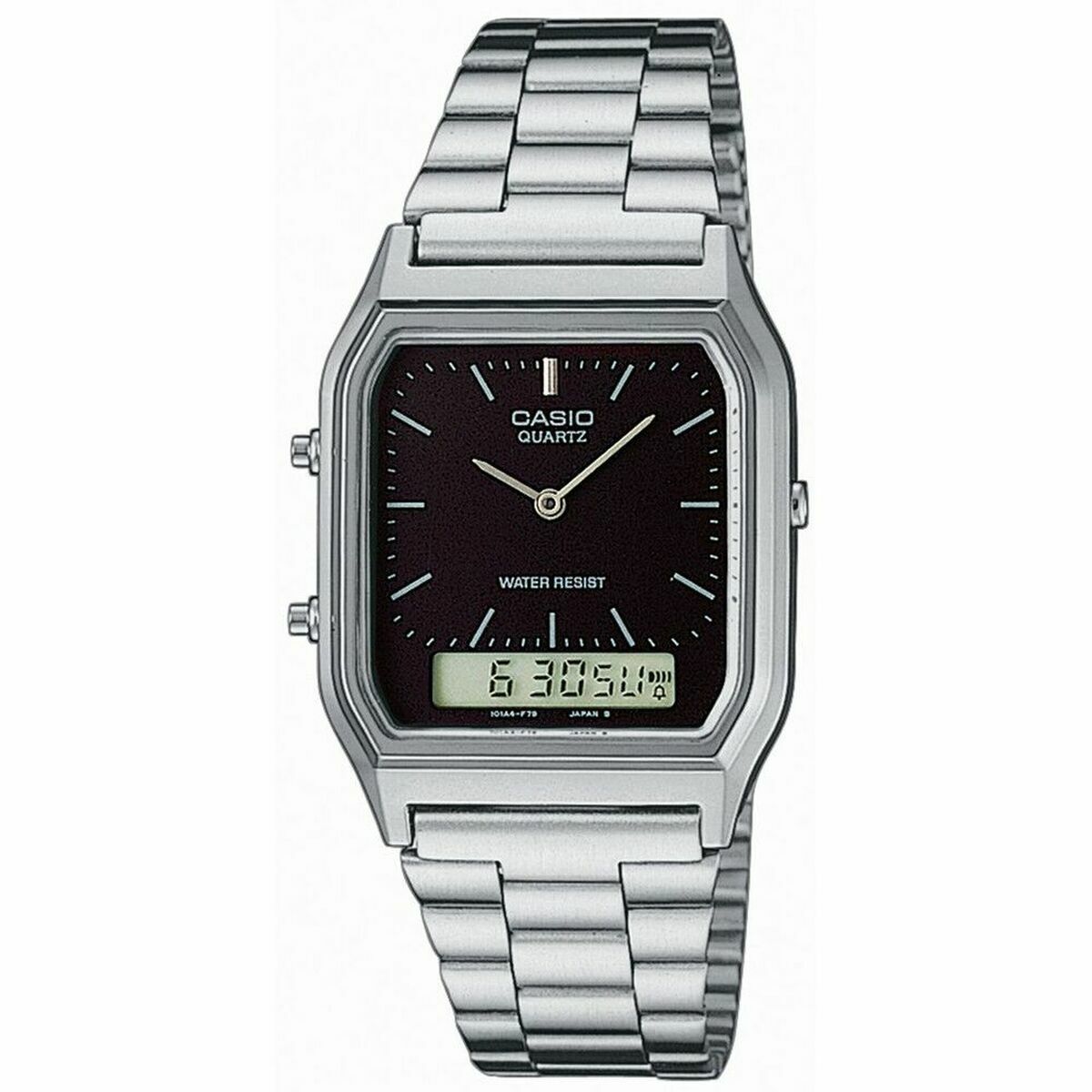 Unisex Watch Casio AQ-230A-1DMQYES Black Silver-0