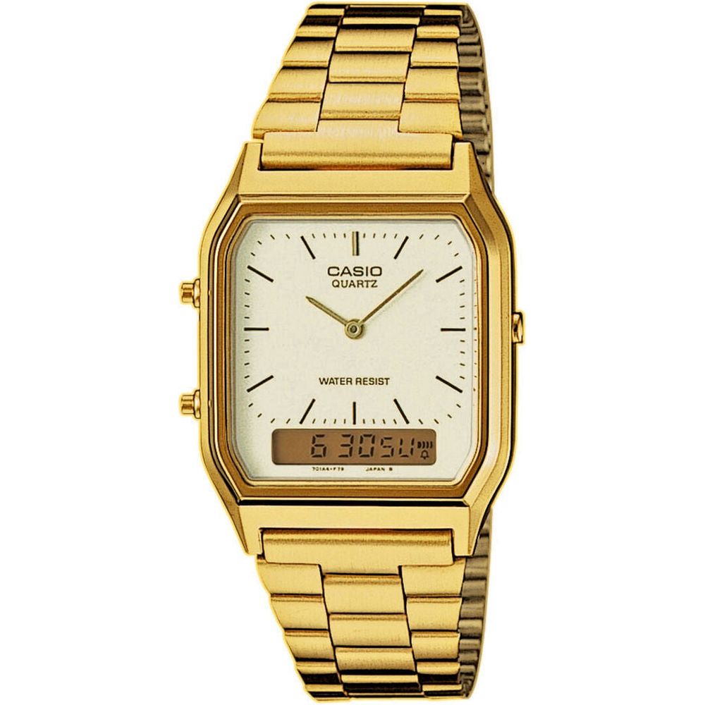 Men's Watch Casio AQ-230GA-9DMQYES Gold Golden-0