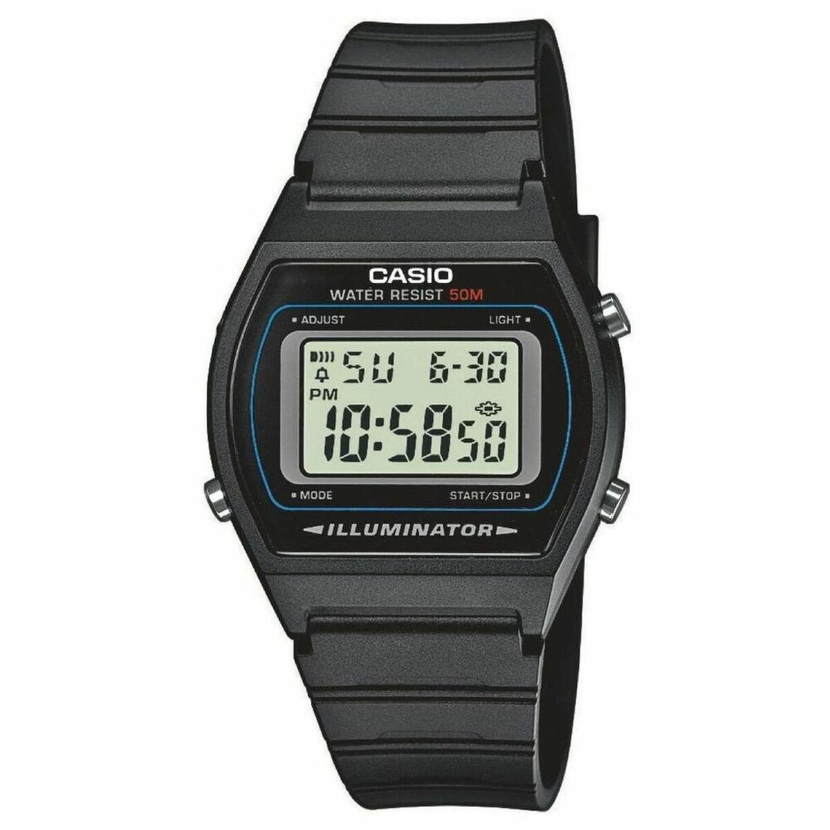 Men's Watch Casio W-202-1AVEF Black Digital-0