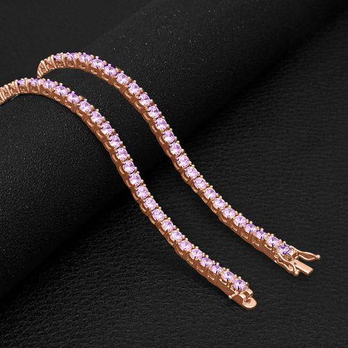 SPARKLE 925 Silver Tennis 3MM Chain - The Epitome of Elegance