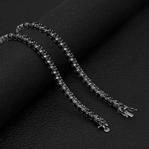 Load image into Gallery viewer, SPARKLE 925 Silver Tennis 4MM Chain – Timeless Elegance
