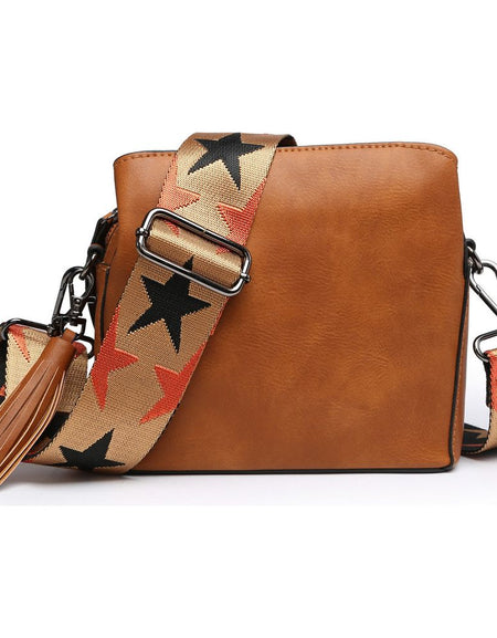 Mini Shoulder Bag with multipockets sif2658W TAN