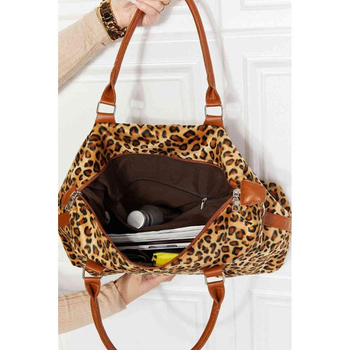 Load image into Gallery viewer, Luxury Animal Print Brushed Weekender Bag
