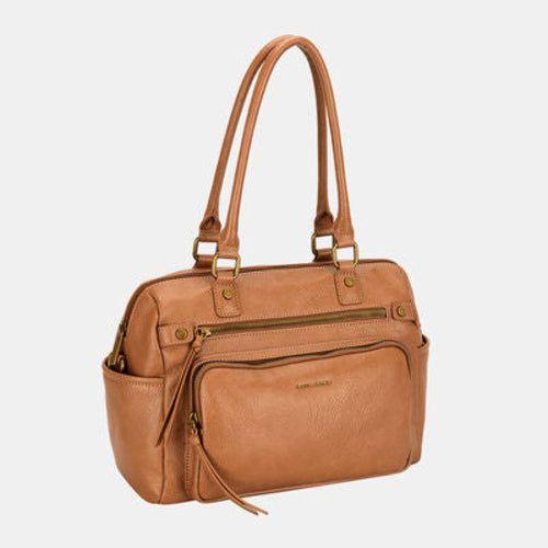 David Jones Zipper PU Leather Handbag - A Luxurious Blend of Fashion and Function