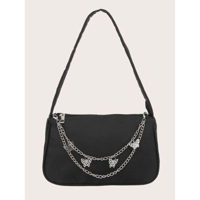 Butterfly Chain Polyester Handbag