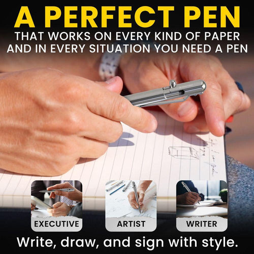 Load image into Gallery viewer, Stainless Steel - SLIM Bolt Action Pen by Bastion®
