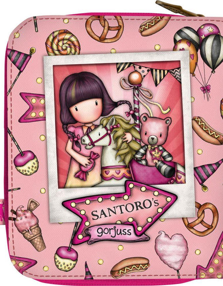 Purse Gorjuss Carousel Salmon 10 x 12 x 3 cm-1