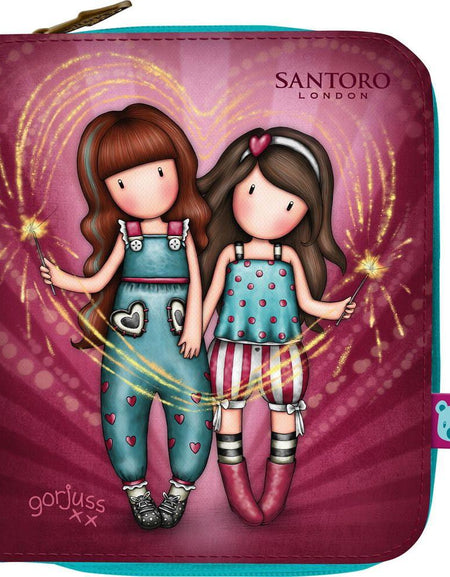 Purse Gorjuss Fireworks Maroon 10 x 12 x 3 cm-0