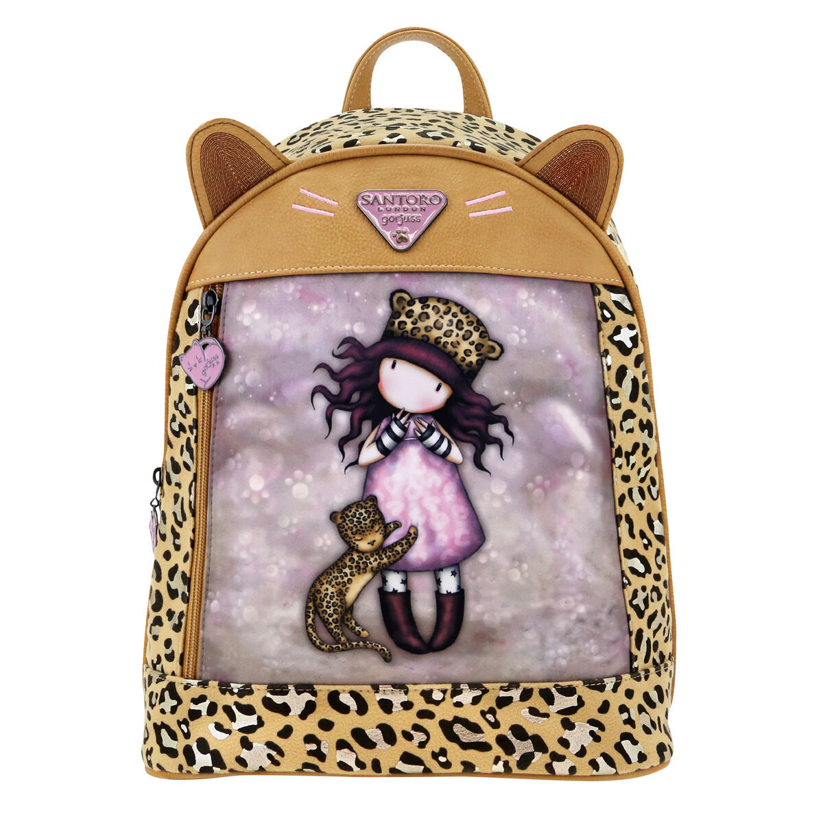 Casual Backpack Gorjuss Leopard (25,5 x 31 x 10 cm)-0