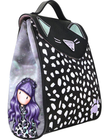 Casual Backpack Gorjuss Smitten kitten Black White (23 x 11 x 27 cm)-0