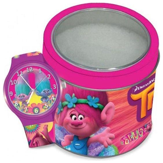 WALT DISNEY KID WATCH Mod. TROLLS - Tin Box-0