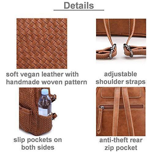 Load image into Gallery viewer, Women Backpack Purse Woven Trendy Stylish Casual Dayback Handbag
